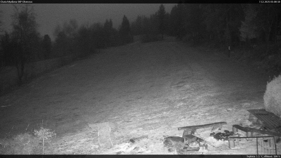 Dolni Moravice: Nova Ves u Rymarova: Chata Myslivna SKP Olomouc - Běžecký lyžařský areál Nová Ves