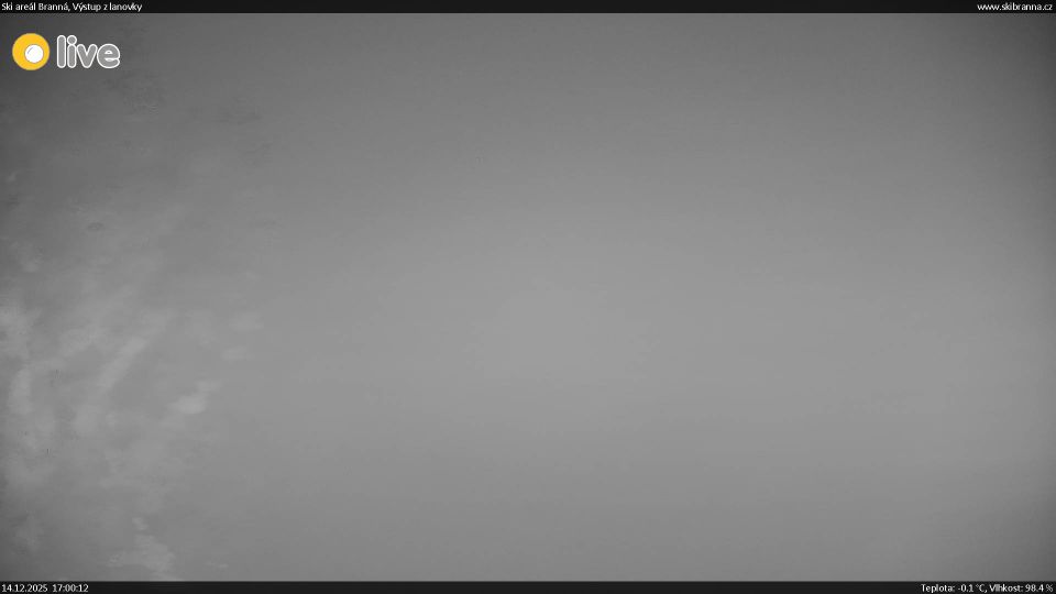 Branna: Branna u Sumperka: Ski areál Branná - Výstup z lanovky