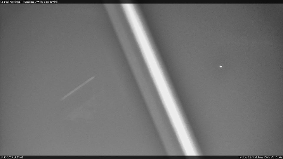 Karolinka: Skiareál - Restaurace U Vleku a parkoviště