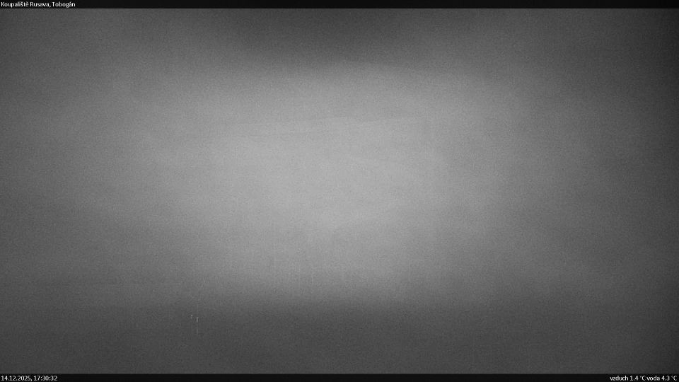 Rusava: Koupaliště - Tobogán