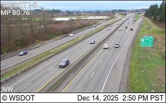 Centralia: I-5 at MP 80.76
