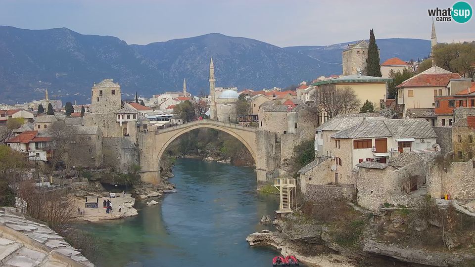 Bjelusine: Mostar - Old Bridge and Neretva river