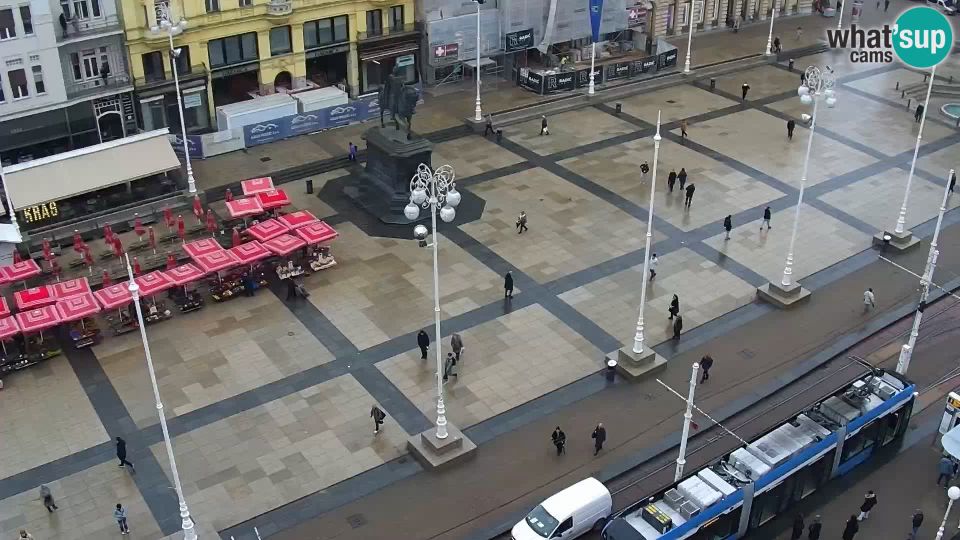 Zagreb: Webcam - Ban Jelačić square