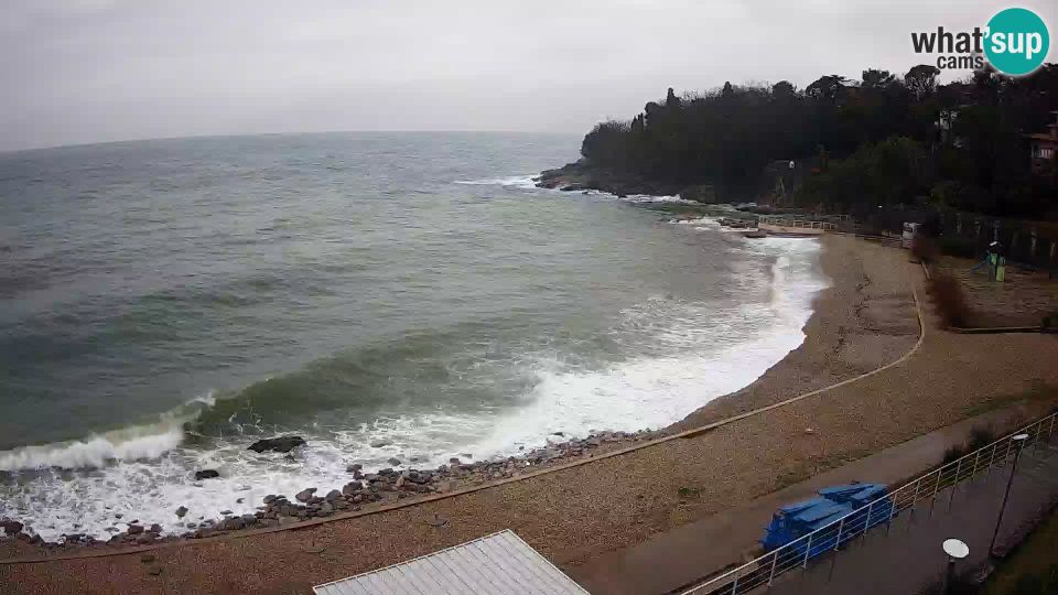 Rijeka: LIVE Webcam - beach Swimming pools Kantrida