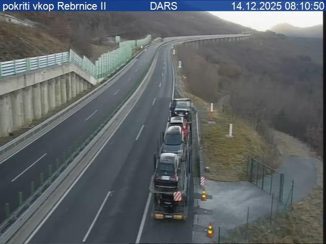 Gorenji Zvanuti: H4, Razdrto - Vrtojba, pokriti vkop Rebrnice II