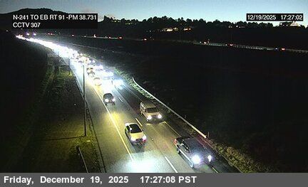 Anaheim › North: SR-241 NB : (307) EB SR-91 -241Connector