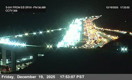 Anaheim › North: SR-241 SB : (308) SR-91 EB