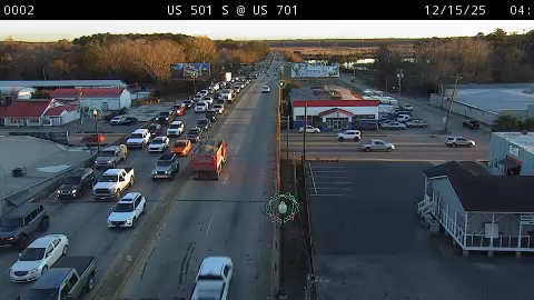 Conway: US 501 S @ US 701