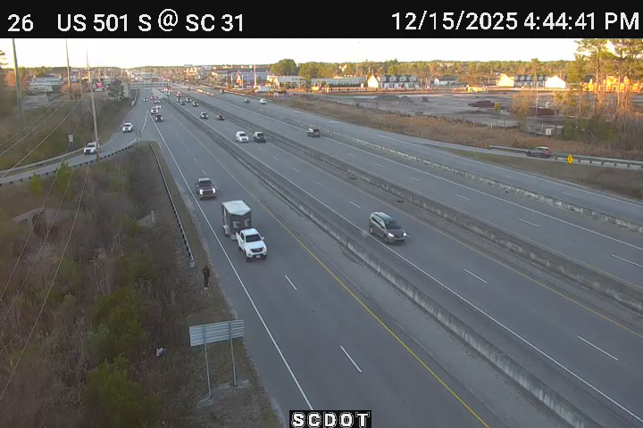 Pine Island: US 501 S @ SC 31 (Carolina Bays Pkwy)