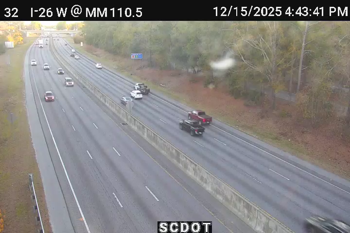 Woodsen: I-26 W @ MM 110.3 (Leaphart Rd)