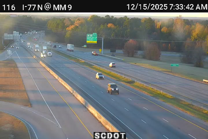 Columbia: I-77 N @ MM 9 (Garners Ferry Rd)