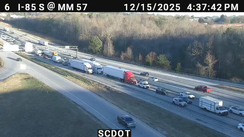 Greer: I-85 S @ MM 57 (Airport Rd)