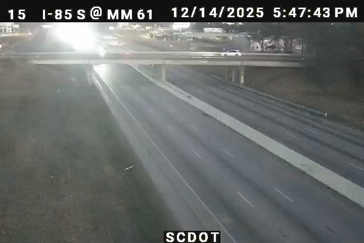 Duncan: I-85 S @ MM 61 (Danzler Rd)