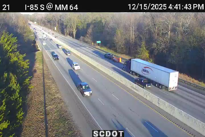 Startex: I-85 S @ MM 64 (Mid Tyger River)