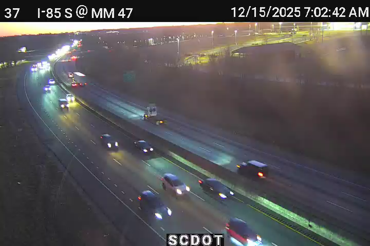 Greenville: I-85 S @ MM 47