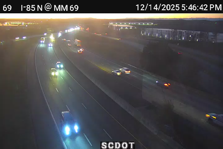 Fairforest: I-85 N @ MM 69