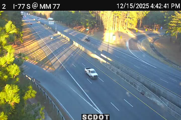 Rock Hill: I-77 S @ MM 77