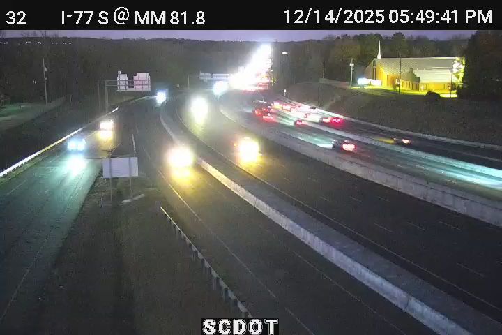 Rock Hill: I-77 S @ MM 81.8