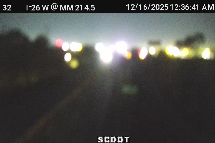 North Charleston: I-26 W @ MM 214.5 (Bennett Yard Overpass)