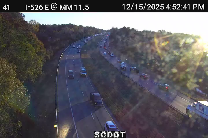 Charleston: I-526 E @ MM 11.5 (Hwy 61)