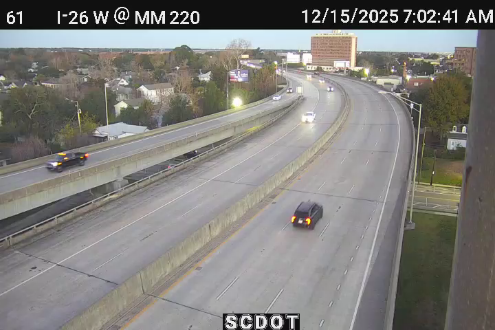 Charleston: I-26 W @ MM 220 (Romney St)