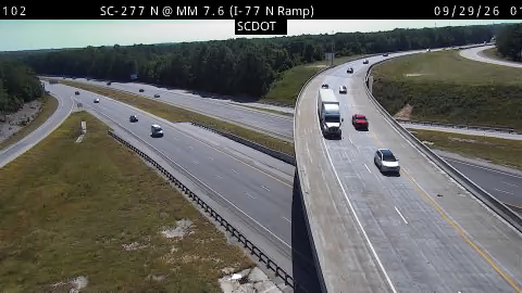 Rosinville: SC-277 N @ MM 7.6 (I-77 N Ramp)