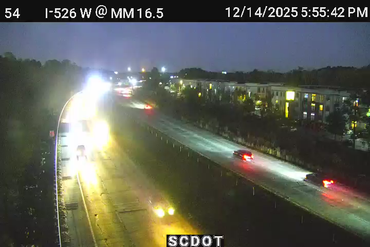 North Charleston: I-526 W @ MM 16.5 (International Blvd)
