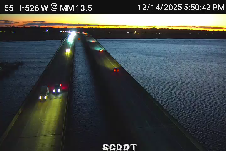 North Charleston: I-526 W @ MM 13.5