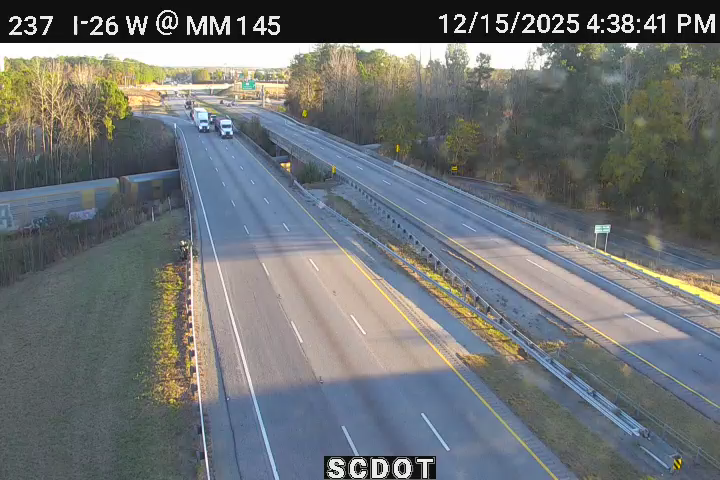 Jamison: I-26 W @ MM 145 (US 601)