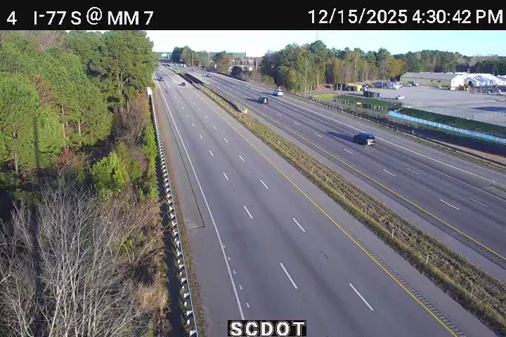 Columbia: I-77 S @ MM 7