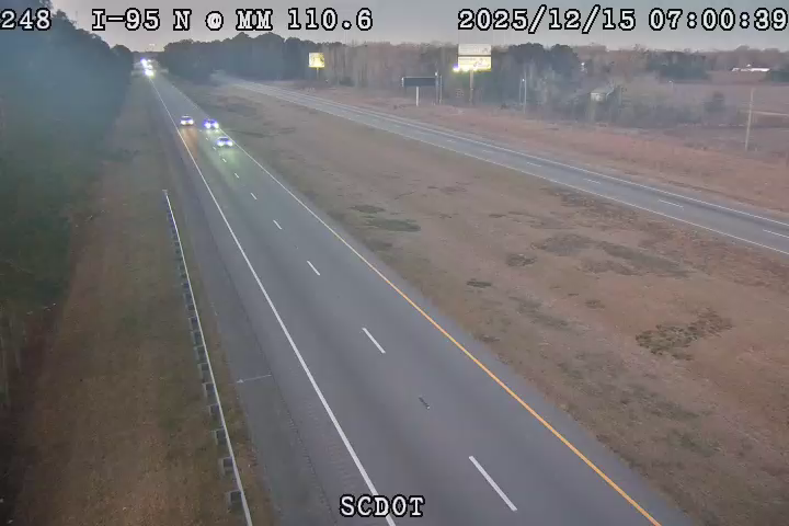 Summerton: I-95 N @ MM 110.6