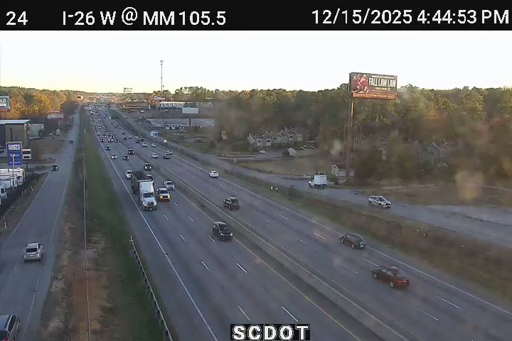 Landmark: I-26 W @ MM 105.5