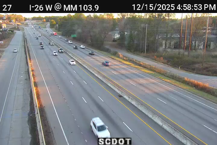 Columbia: I-26 W @ MM 103.9