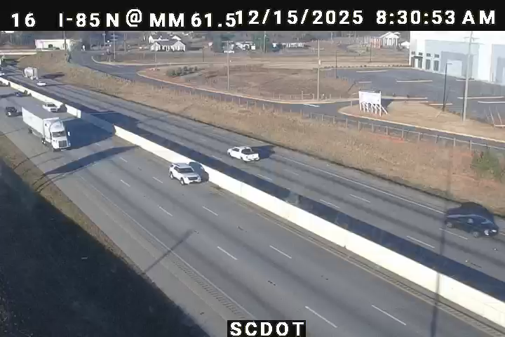 Duncan: I-85 N @ MM 61.5