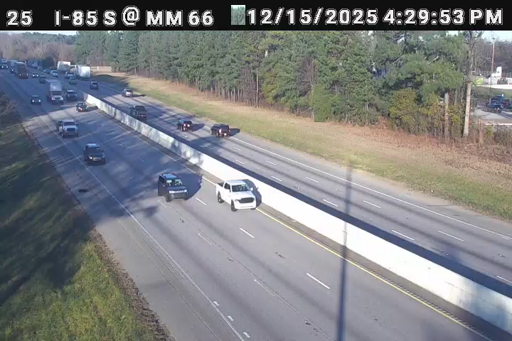 Snoddy: I-85 S @ MM 66 (US 29)