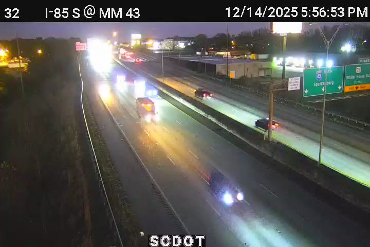 Gantt: I-85 S @ MM 43