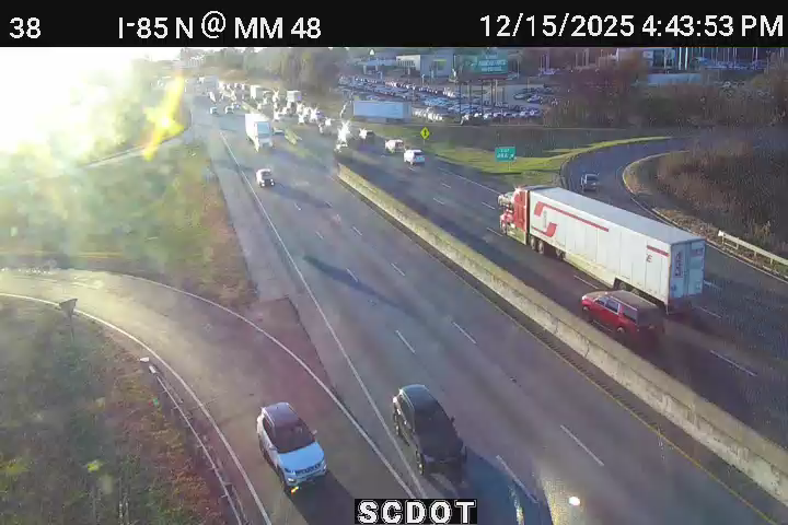 Greenville: I-85 N @ MM 48 (Hwy. 276)