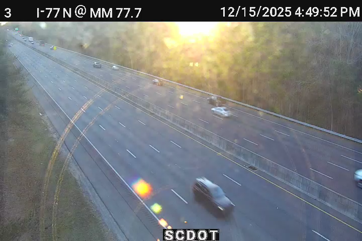 Rock Hill: I-77 N @ MM 77.7