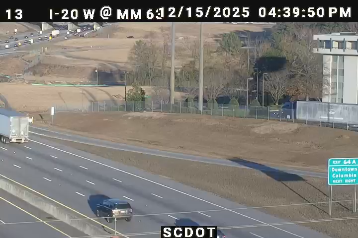 Woodland Hills: I-20 W @ MM 63 (Bush River Rd)