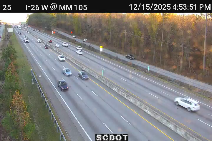 Landmark: I-26 W @ MM 105