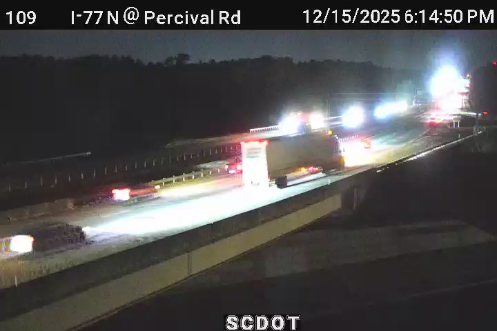 Columbia: I-77 N @ MM 14.9 (Percival Rd)