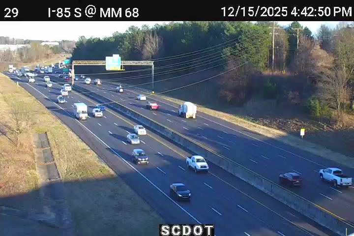 Jackson Mill: I-85 S @ MM 68 (SC 129)