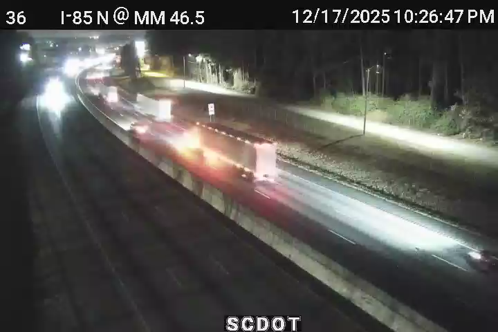Greenville: I-85 N @ MM 46.5