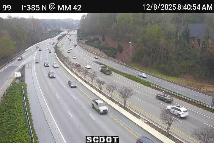 Greenville: I-385 S @ MM 42 (Stone Ave)