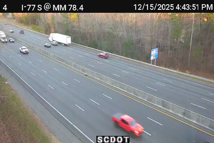 Rock Hill: I-77 S @ MM 78.4