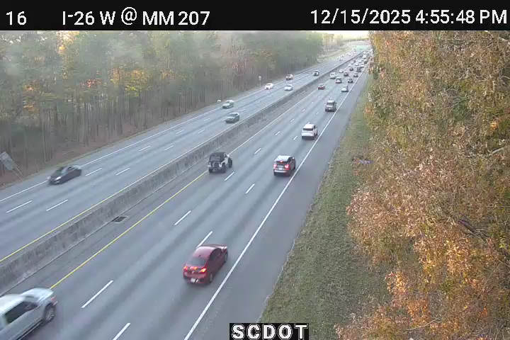 North Charleston: I-26 W @ MM 207