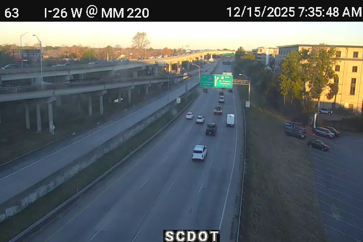 Charleston: I-26 W @ MM 220 (US 17N)