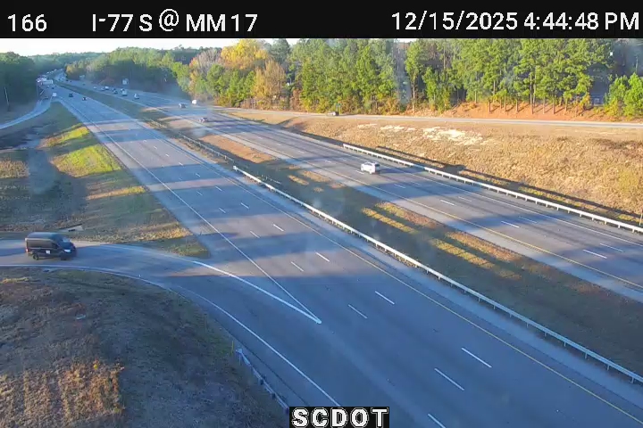 Edinburgh: I-77 S @ MM 17 (Two Notch Road)