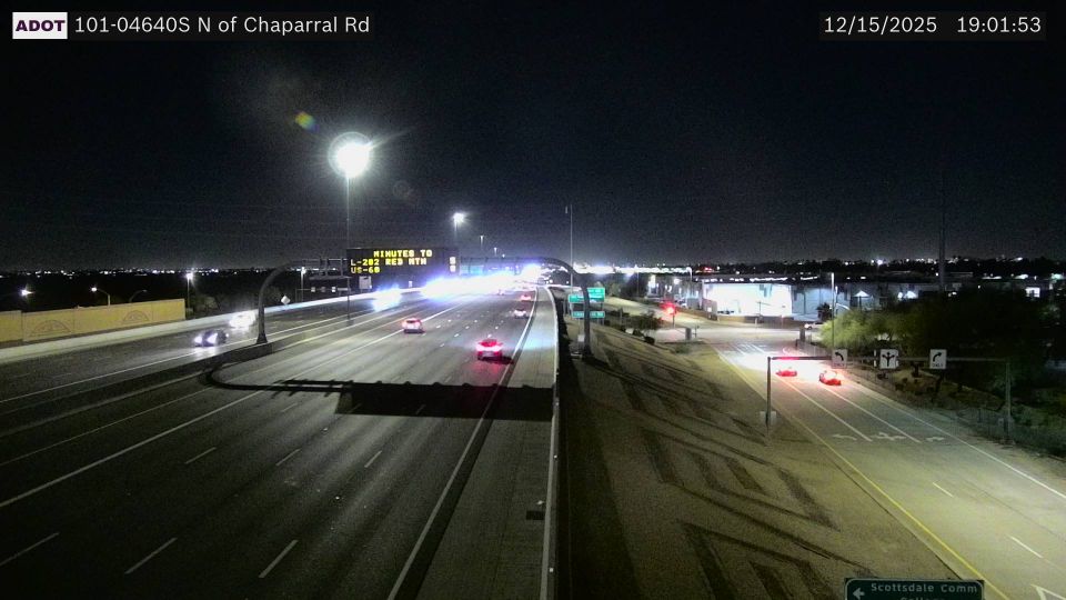 Paradise Valley › South: L-101 SB 46.40 @N of Chaparral