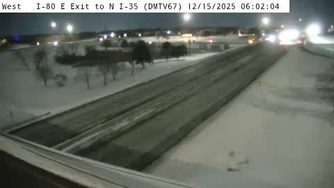 West Des Moines: DM - I-80 E Exit to N I-35 (67)